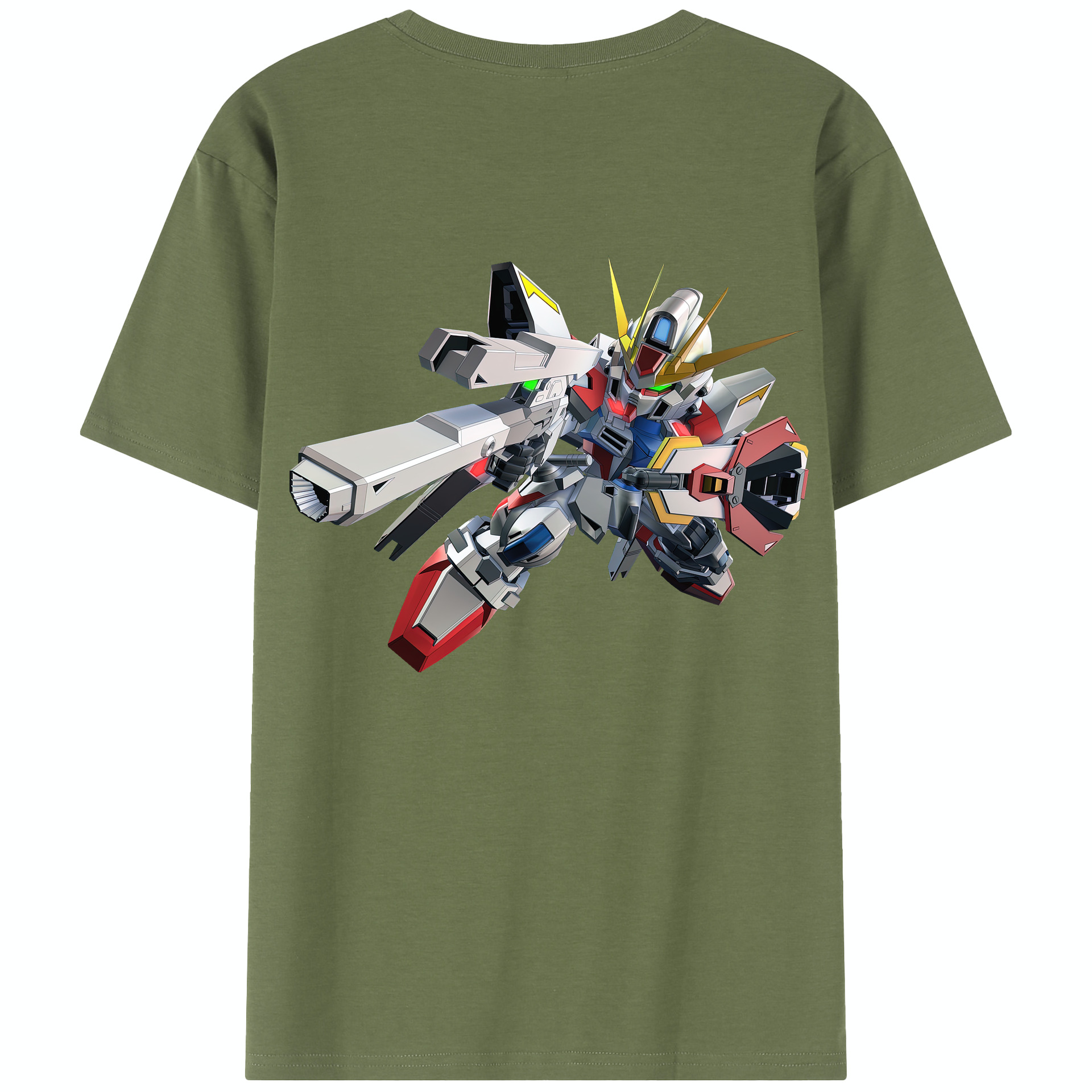 （画像用） 機動戦士ガンダム Mobile Suit Gundam 綿100％半袖Tシャツ（背面プリント）